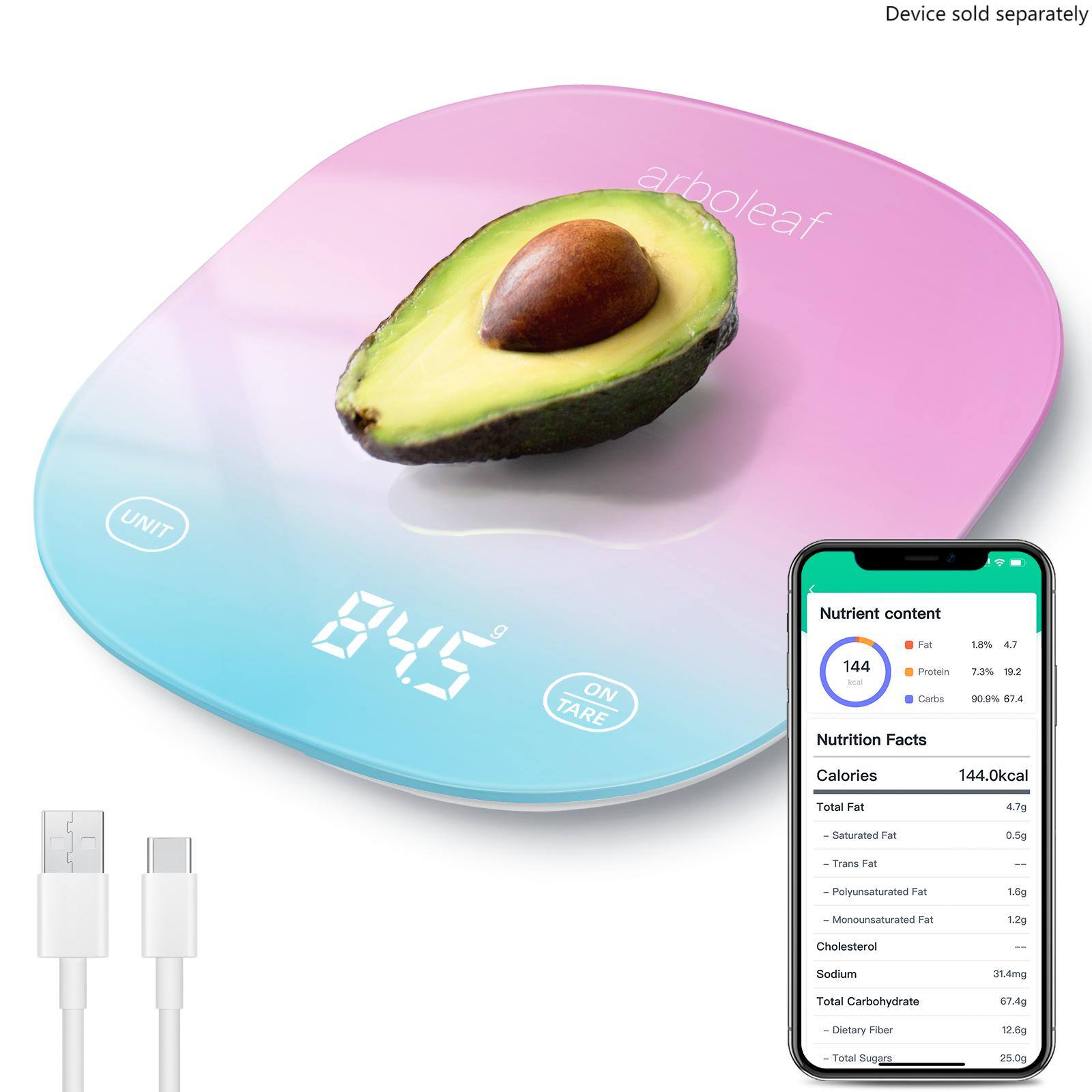 Device sold separately
arboleaf UNIT 845 TARE
Nutrient content
144 kcal
1.8% Fat 4.7g
7.3% Protein 10.2g
90.9% Carbs 67.4g
Nutrition Facts
Calories 144.0kcal
Total Fat 4.7g
- Saturated Fat 0.5g
- Trans Fat ---
- Polyunsaturated Fat 1.6g
- Monounsaturated Fat 1.2g
Cholesterol ---
Sodium 31.4mg
Total Carbohydrate 67.4g
- Dietary Fiber 12.6g
- Total Sugars 25.0g