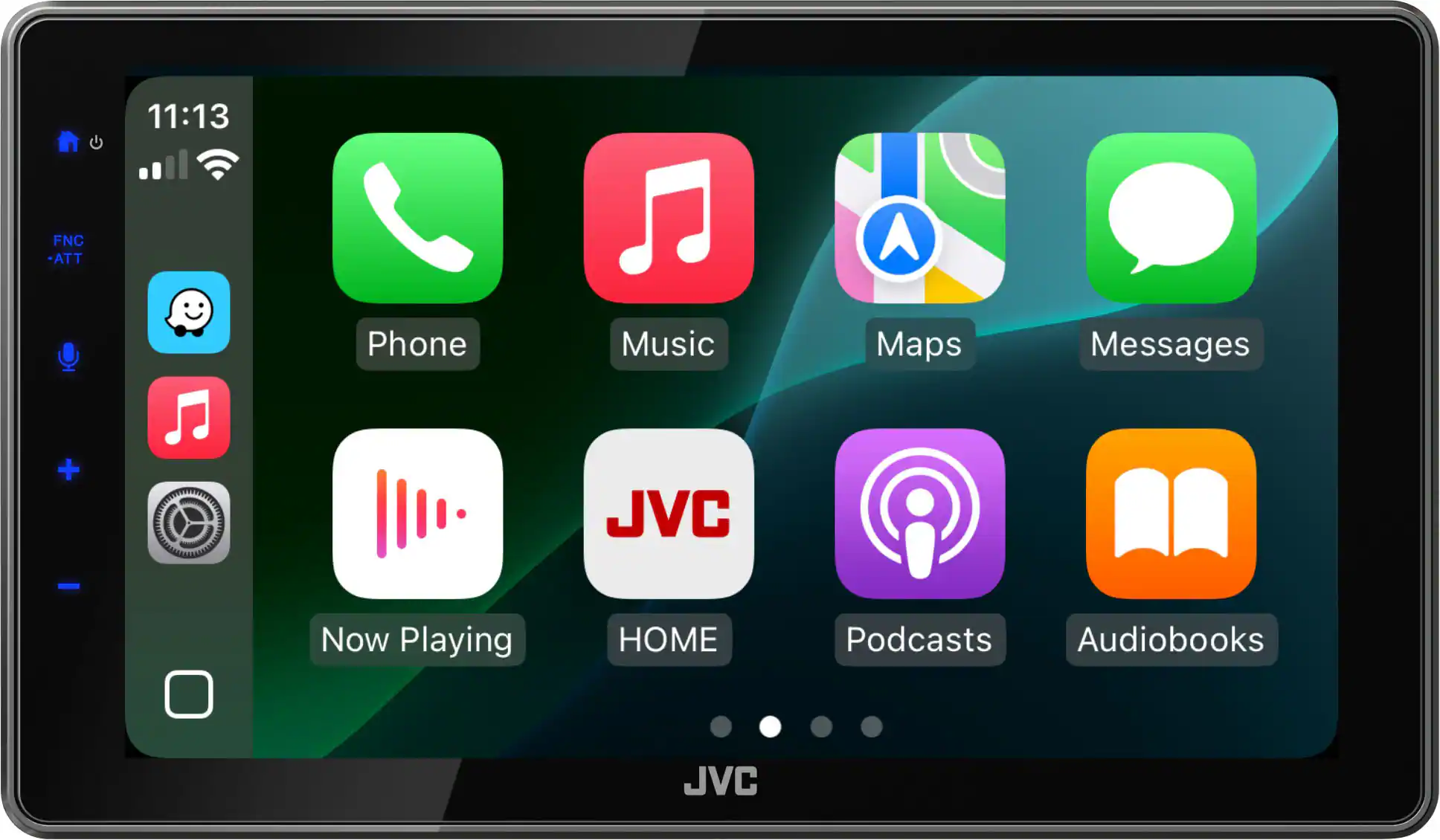 JVC - 9" Wireless Android Auto and Apple CarPlay Bluetooth with High Definition Screen - Black