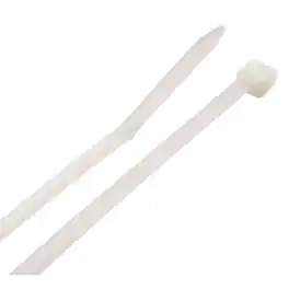 Steel Grip - 8 in. L White Cable Tie 100 pk