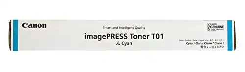 Canon Smart and Intelligent Quality imagePRESS Toner T01 Cyan GENUINE Cyan / Ciano / Ciano / Ciano