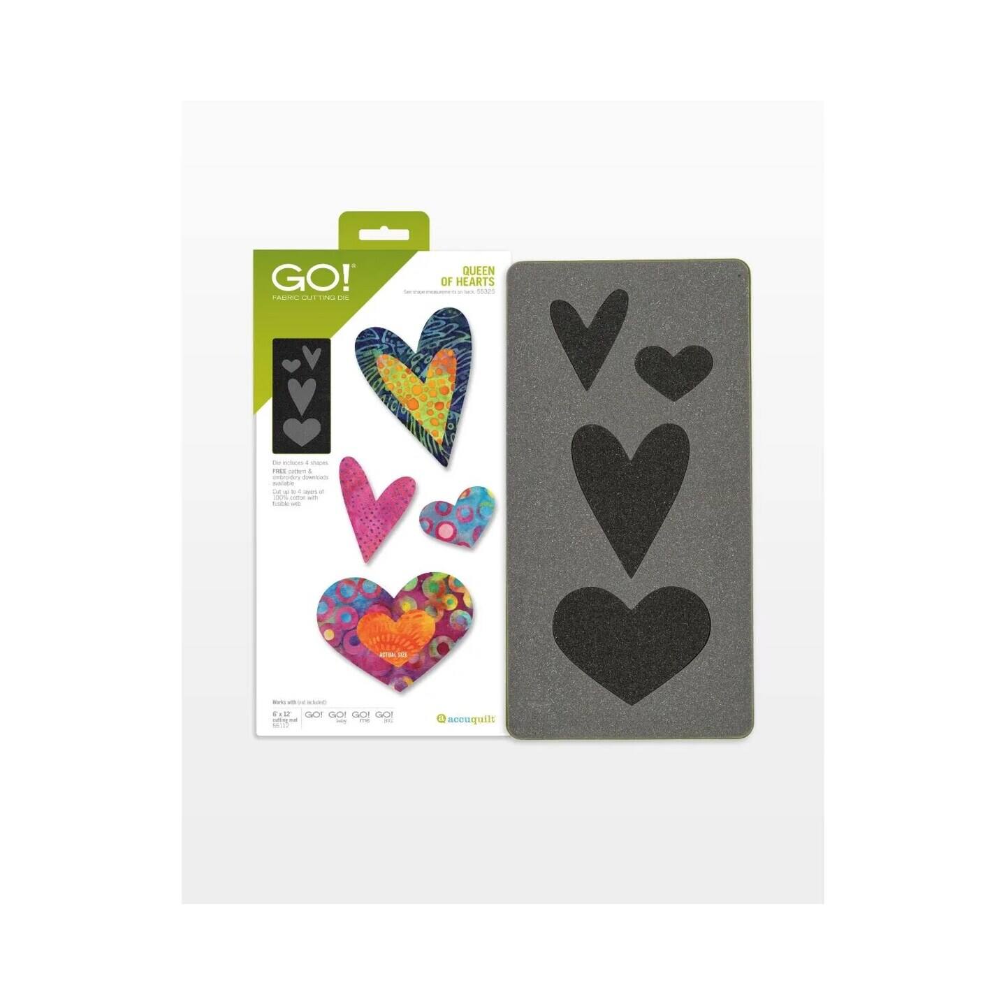 AccuQuilt - GO! Queen of Hearts Die - Multicolor