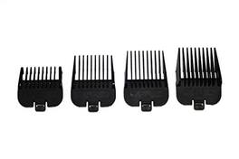 Vulpecula Spade - Andis 4 Piece Animal Comb Set; Sizes: 1/8", 1/4", 3/8", 1/2", Black, 21318, (pack of 4)