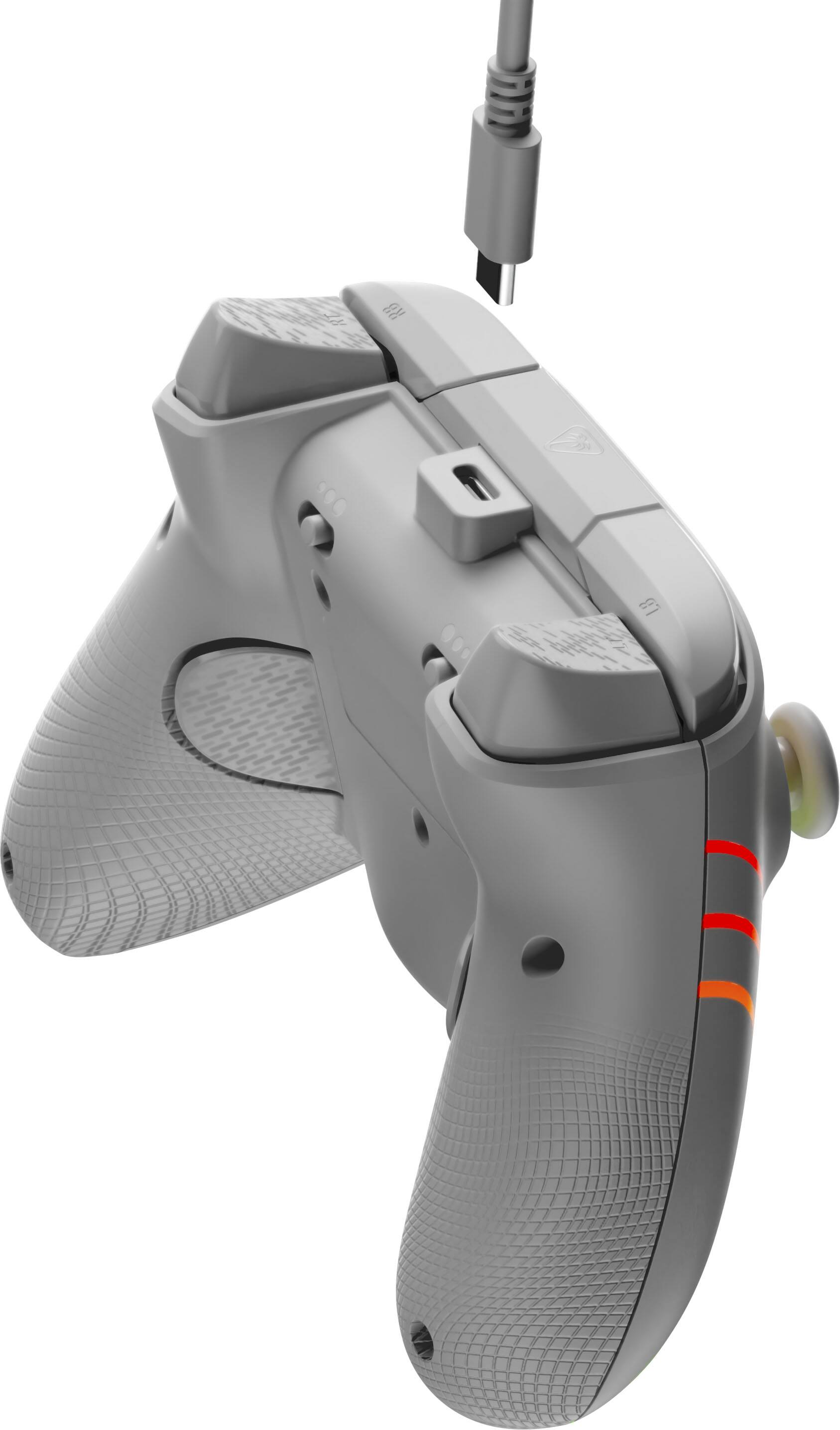 Alt View 9. Turtle Beach - Afterglow Wave Wired RGB Gaming Controller for Xbox Series X|S, Xbox One & Windows 10/11 PC - Grey.