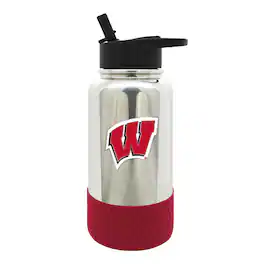 Great American Products - Wisconsin Badgers 32oz. Team Color Chrome Hydration Bottle - Multicolor