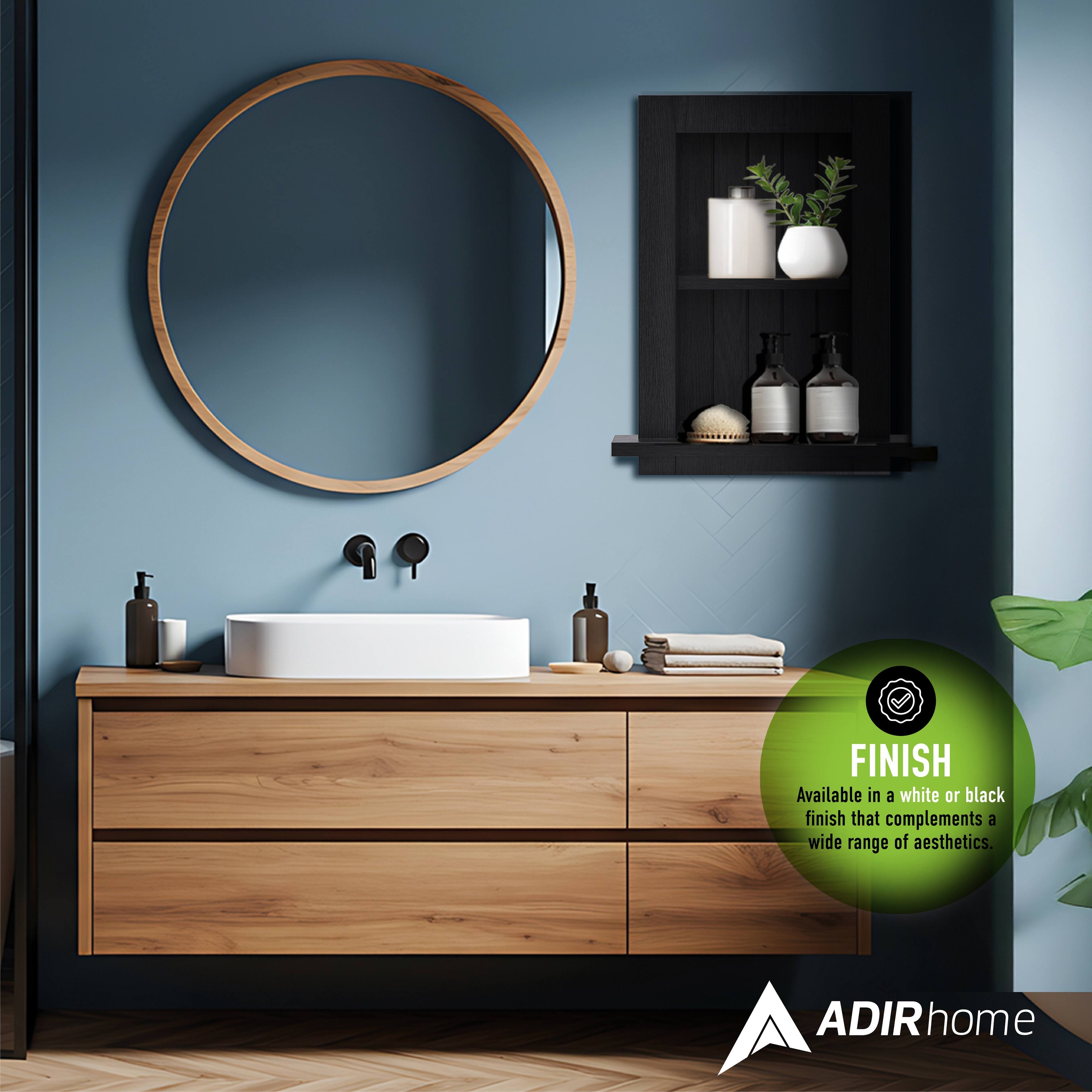 FINISH  
Available in a white or black finish that complements a wide range of aesthetics.  

ADIR home