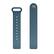 Angle. StrapsCo - Rubber Pin-and-Tuck Strap Silicone Watch Band For Fitbit Inspire & Inspire HR (Short-Medium) - Blue-Grey.