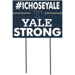 Jardine - Yale Bulldogs 18'' x 24'' I Chose Lawn Sign - Navy
