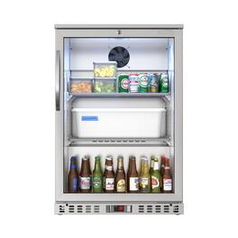 Koolmore - 24 in. One-Door Back Bar Refrigerator - 4.1 Cu Ft. BC-1DSW-SS - Stainless Steel