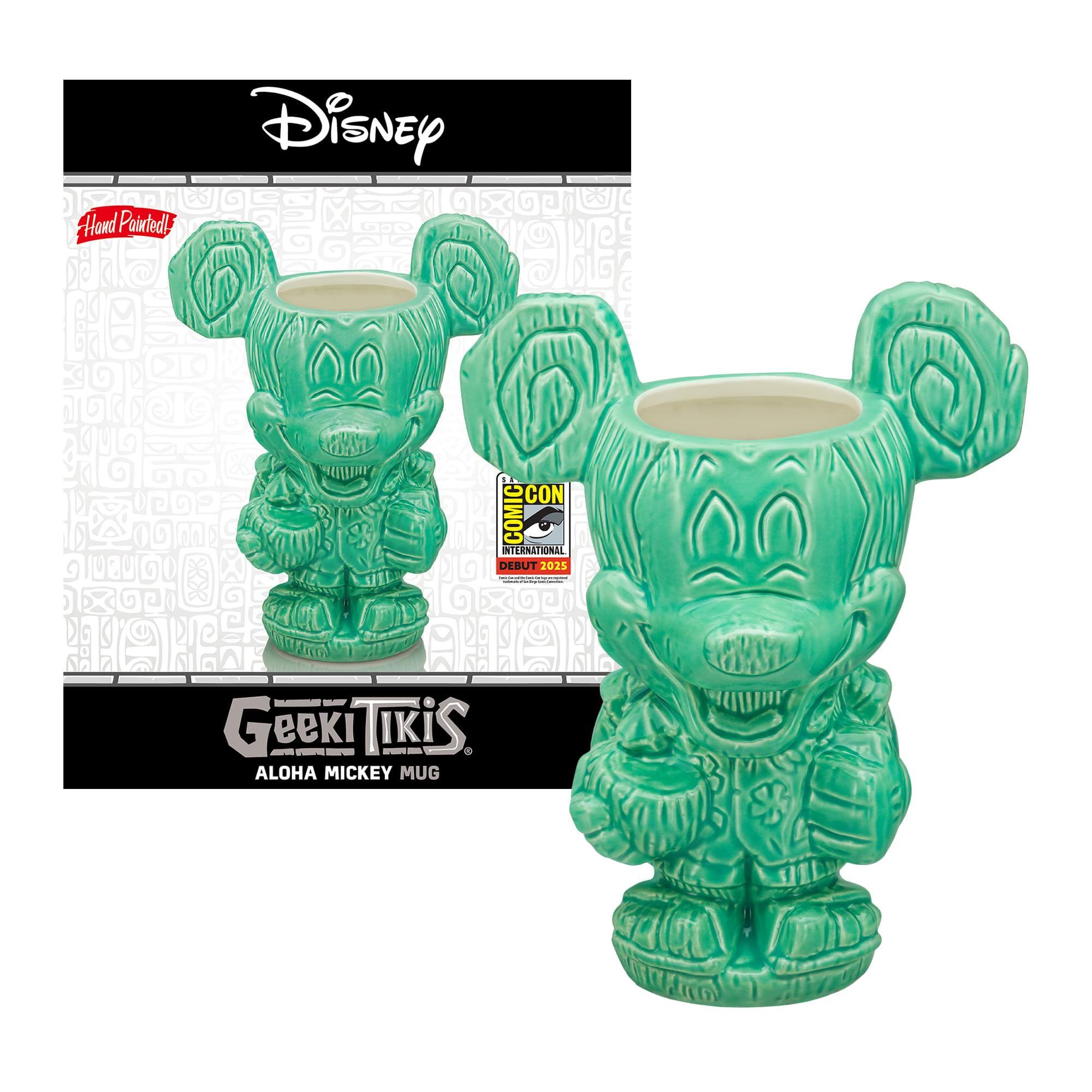 Hand Painted! Disney SCON COMIC INTERNATIONAL DEBUT 2025 | Geeki Tikis. ALOHA MICKEY MUG