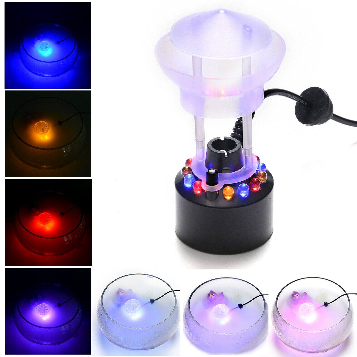 Alt View 4. Fitnate - 12 LED Mist Maker Fogger Water Fountain With Buckler - Black.