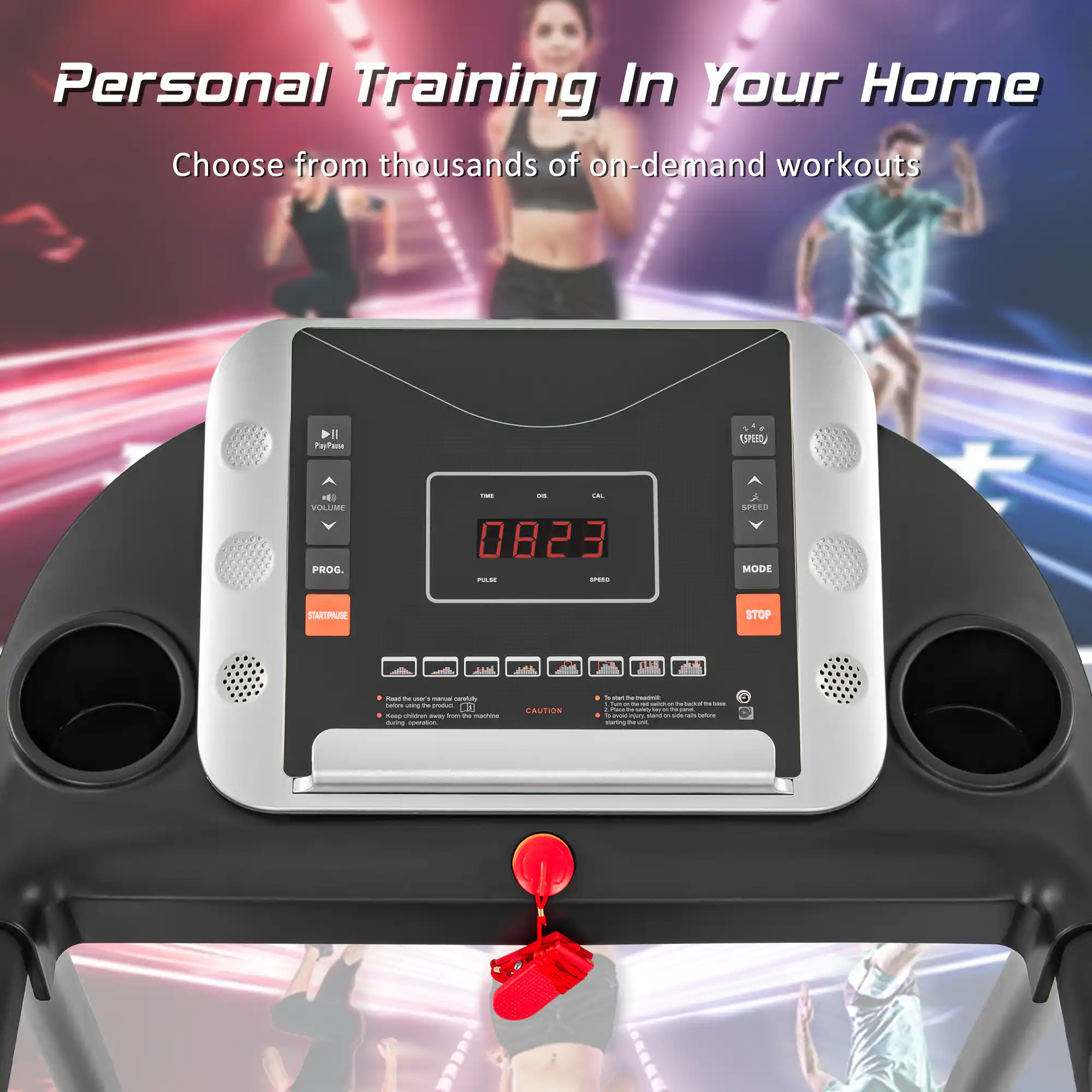 Personal Training In Your Home Choose from thousands of on-demand workouts

SPEROU - MILIIM PROG. - - - 0823 - - SPETO MODE EMTRUS STOP

ADA A 1.. - - ! - - - - - -  i I - - - - -ie - CAUTION : - - -  - - - : - - - - - - - - -