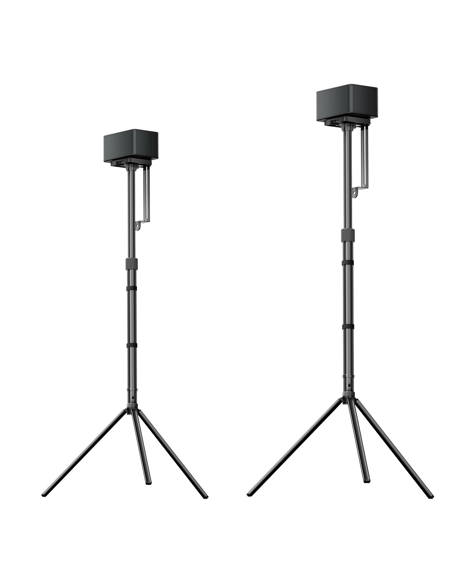 Alt View 6. Ultimea - ULTIMEA Poseidon D80 Boom 7.1 Channel Sound bar with Dolby Atmos, Surround sound system + Steady 310 Speaker Stand - Black.