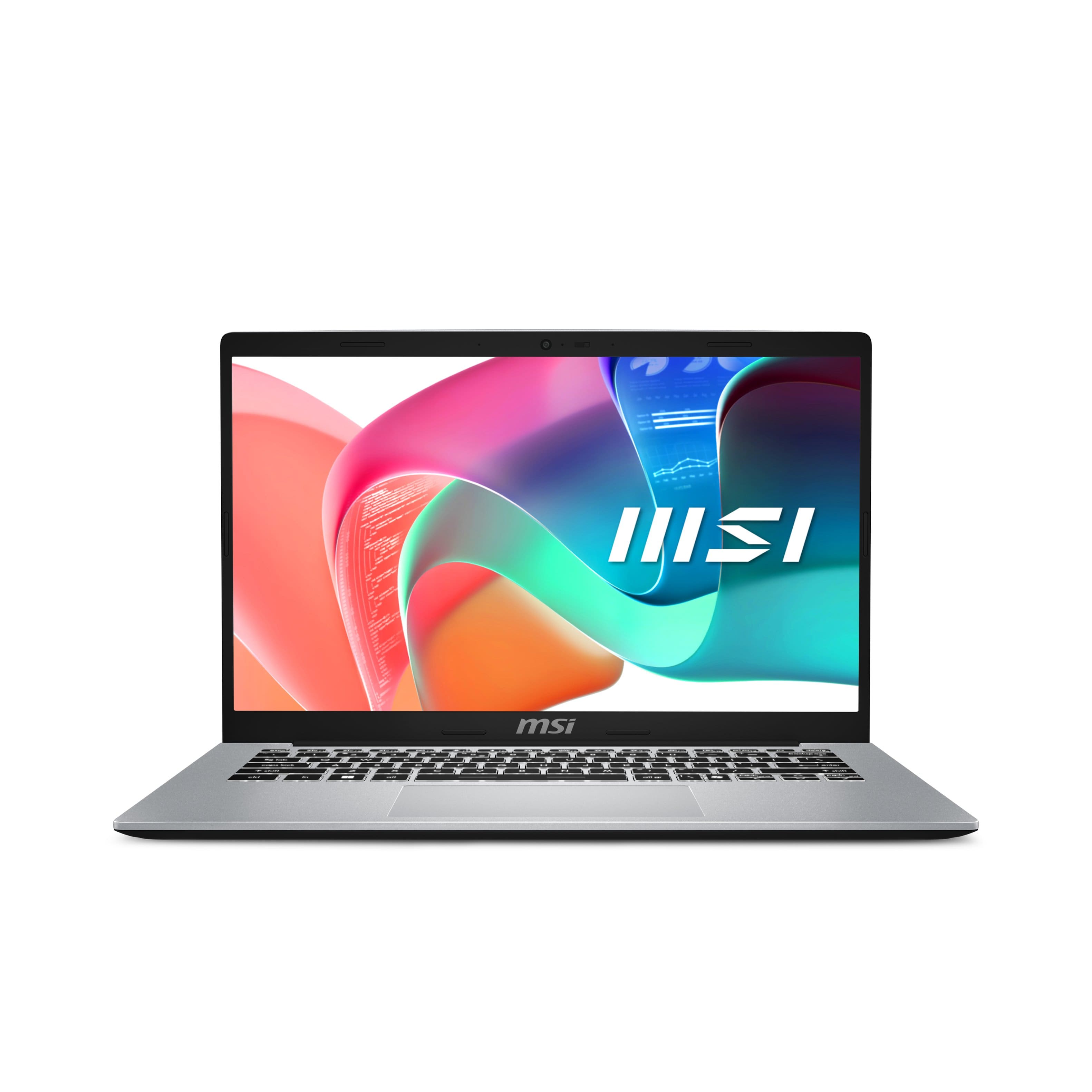 MSI - Modern 14 14" Laptop - Intel Core Ultra 7-150U - Intel Graphics with 16GB Memory -1TB SSD - Urban Silver - Front_Zoom