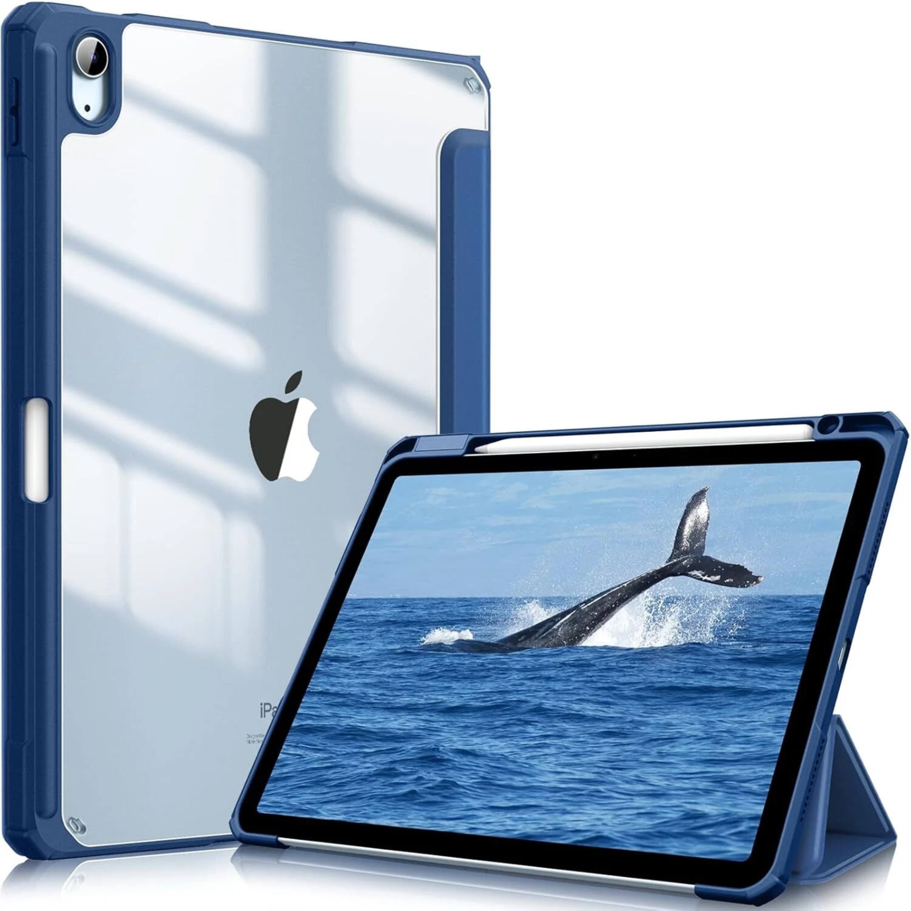 Kitcheniva - Shockproof Hybrid Slim Case For iPad Air 11 Inch M2 2024 With Pencil Holder - Navy Blue price history on PriceWatchPro