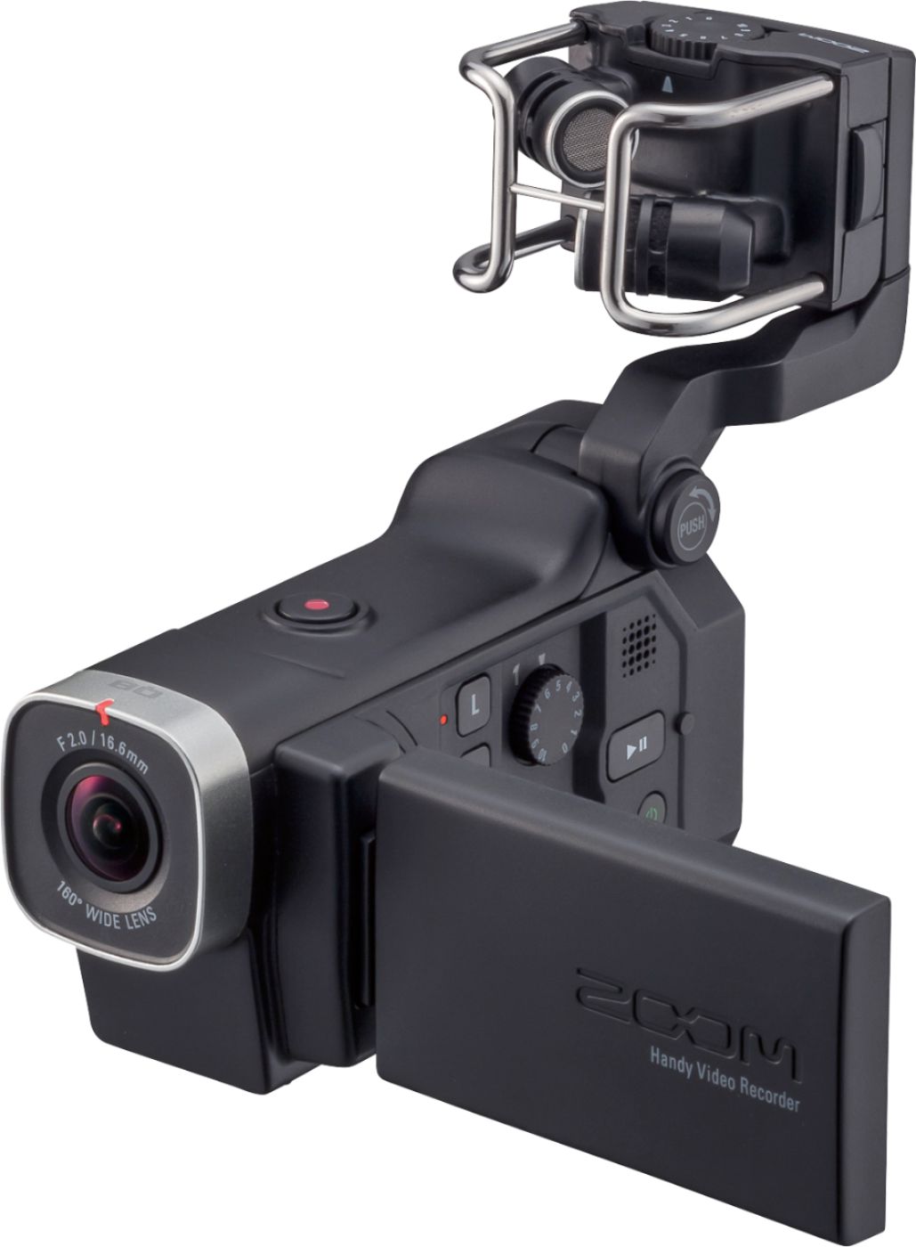 Angle View: Zoom - Q8 HD Camcorder - Black