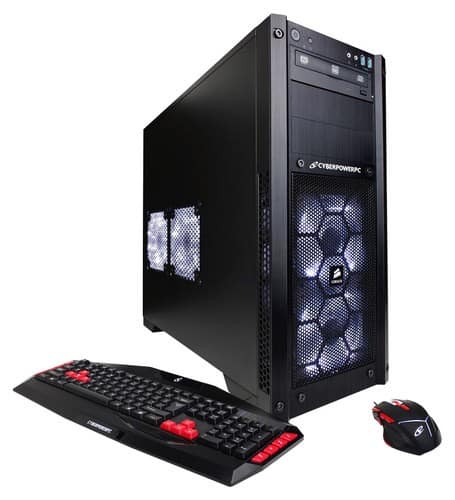 Front. CyberPowerPC - Gamer Supreme Desktop - Intel Core i7 - 16GB Memory - 2TB Hard Drive + 128GB Solid State Drive - Black.