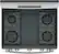 Alt View 12. GE - 5.0 Cu. Ft. Self-Cleaning Freestanding Gas Convection Range - Stainless Steel.