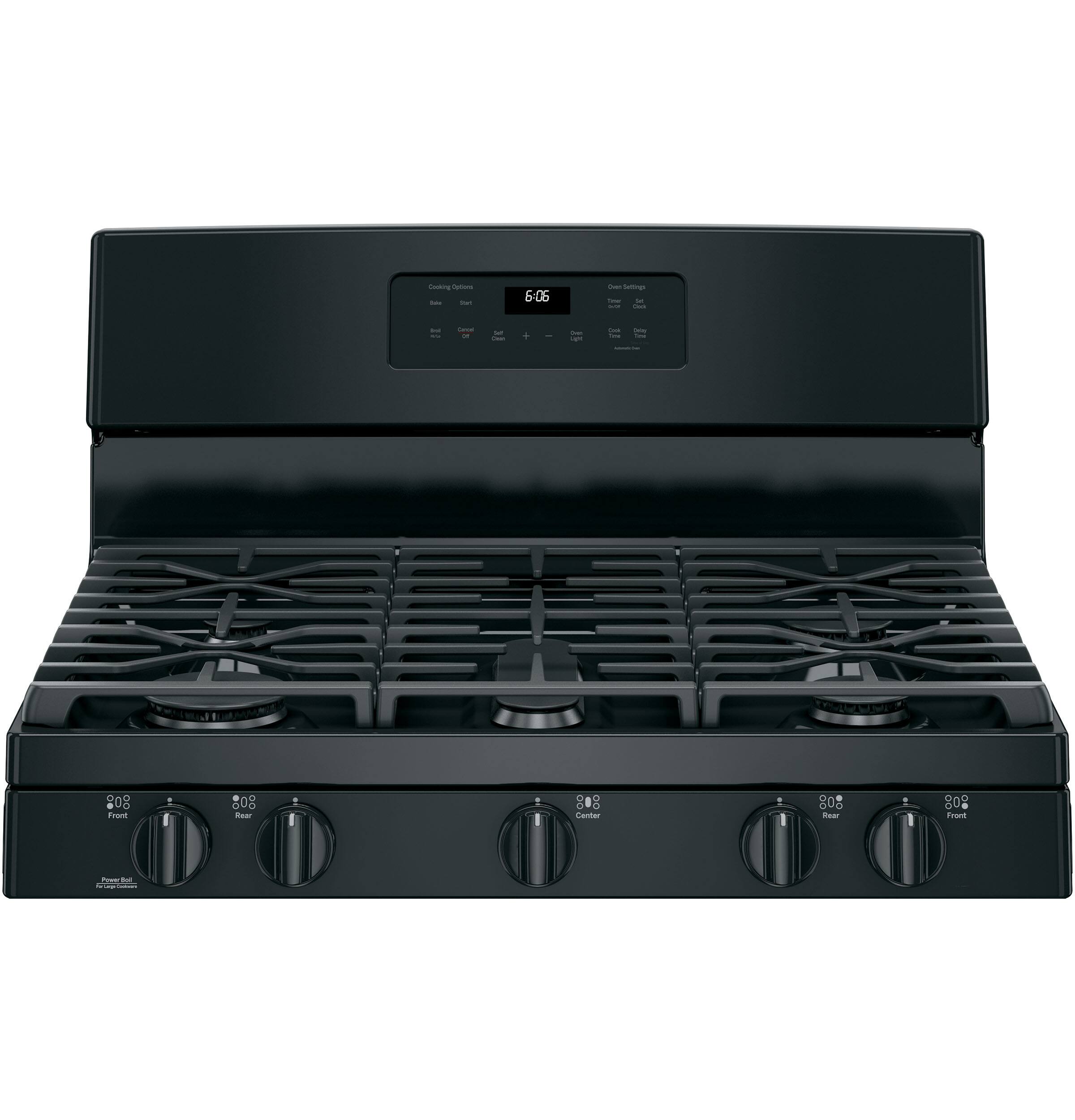  GE - 5.0 Cu. Ft. Self-Cleaning Freestanding Gas Range - Black