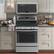 Alt View 18. GE - Profile Series 5.6 Cu. Ft. Self-Cleaning Freestanding Gas Convection Range.
