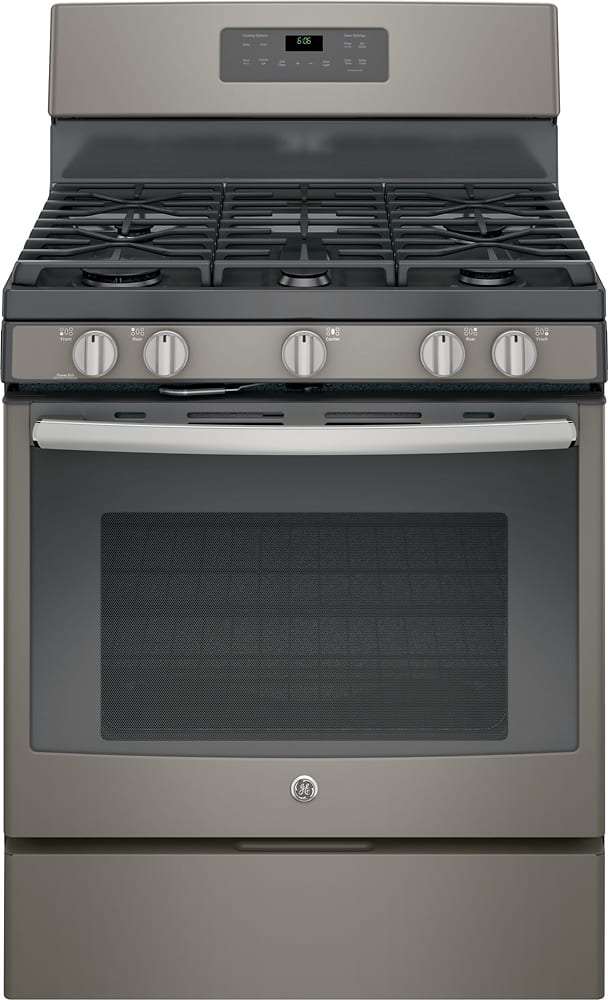 Front. GE - 5.0 Cu. Ft. Self-Cleaning Freestanding Gas Range.