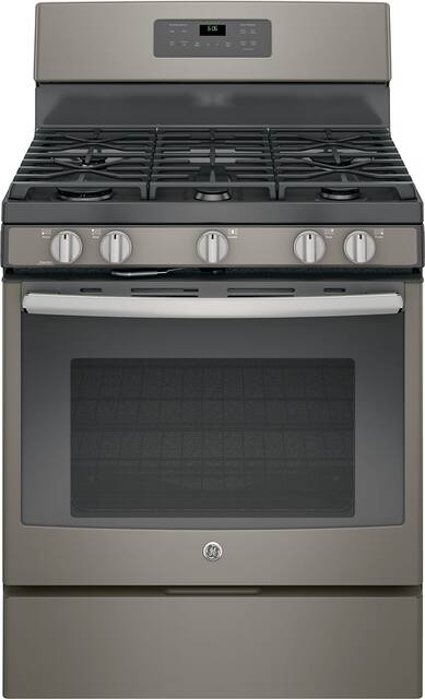 Ge 5 0 Cu Ft Self Cleaning Freestanding Gas Range Slate Jgb660eejes Best Buy