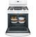 Alt View 11. GE - 5.0 Cu. Ft. Self-Cleaning Freestanding Gas Convection Range - White on White.