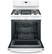 Alt View 13. GE - 5.0 Cu. Ft. Self-Cleaning Freestanding Gas Convection Range - White on White.