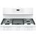 Alt View 15. GE - 5.0 Cu. Ft. Self-Cleaning Freestanding Gas Convection Range - White on White.