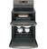 Left. GE - 6.6 Cu. Ft. Self-Cleaning Freestanding Double Oven Electric Convection Range.