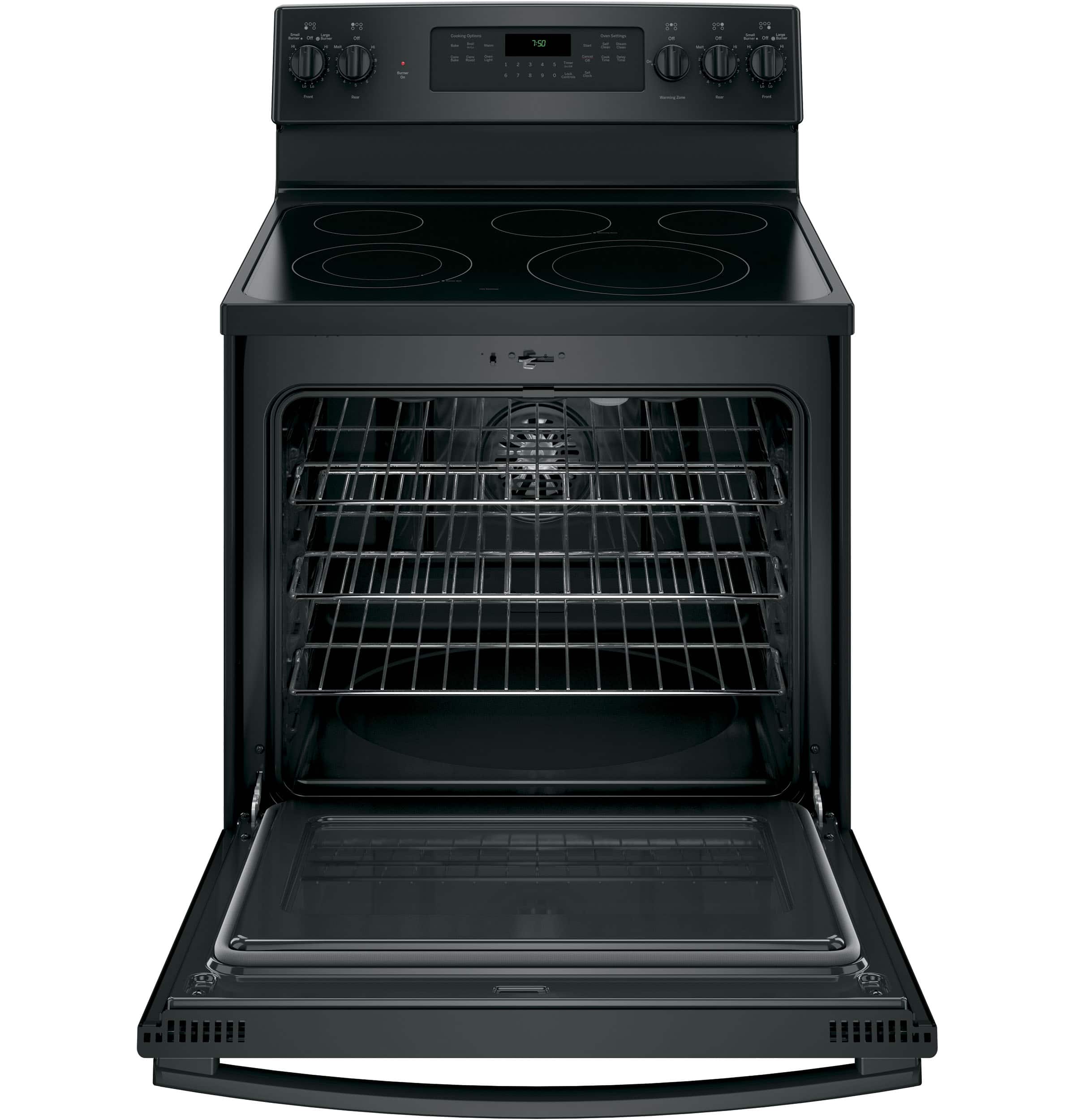 Ge 5 3 Cu Ft Self Cleaning Freestanding Electric Convection Range Ge 5 3 Cu Ft Self Cleaning Freestanding Electric Convection Range Black On Jb750djbb Best