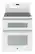 Front. GE - 6.6 Cu. Ft. Self-Cleaning Freestanding Double Oven Electric Convection Range.