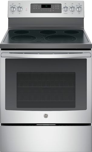 GE JB750SJSS 5.3 cu. ft. Freestanding Electric Range w/ True Convection - Stainless Steel, Stainless steel