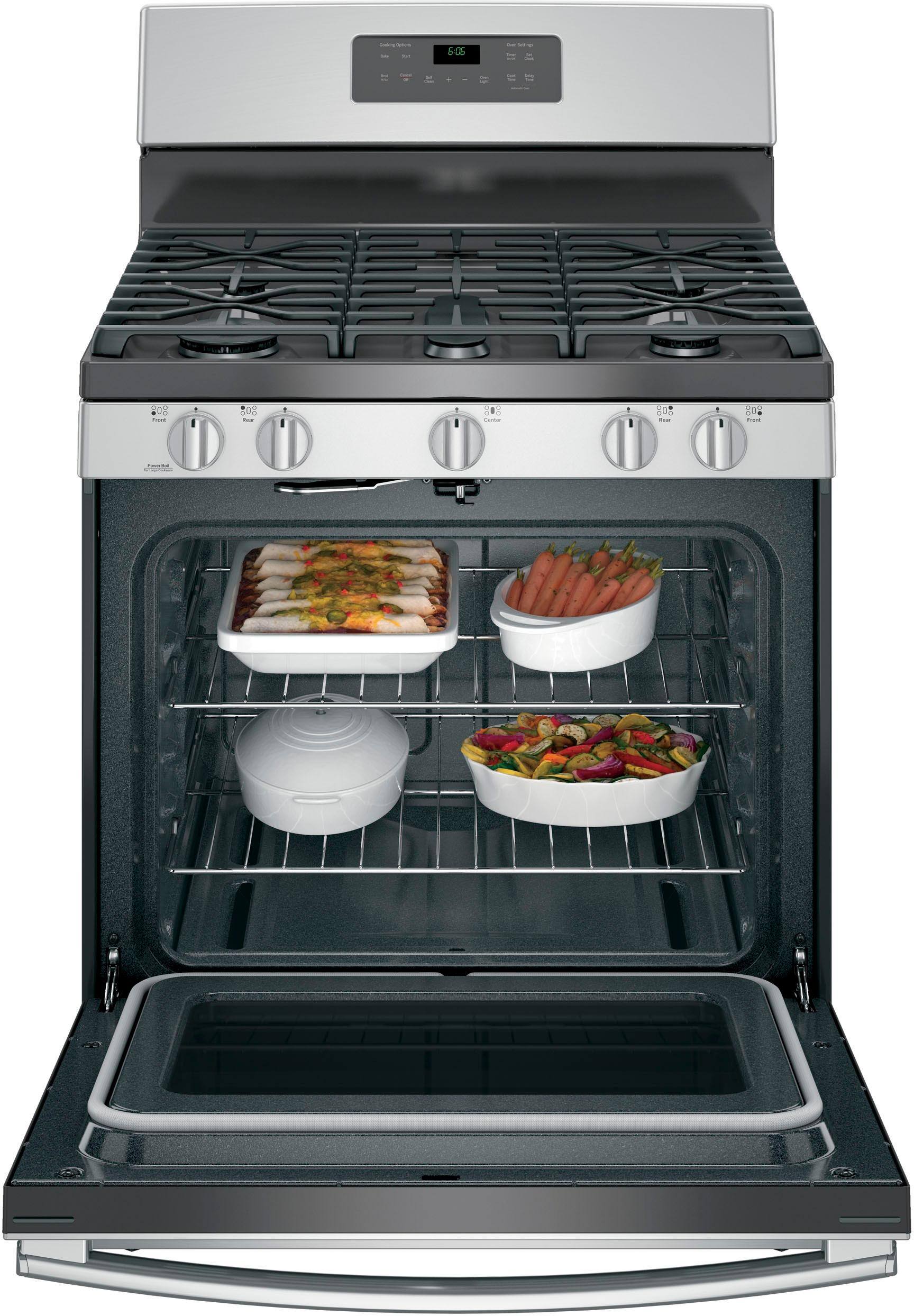 Alt View 11. GE - 5.0 Cu. Ft. Self-Cleaning Freestanding Gas Range.