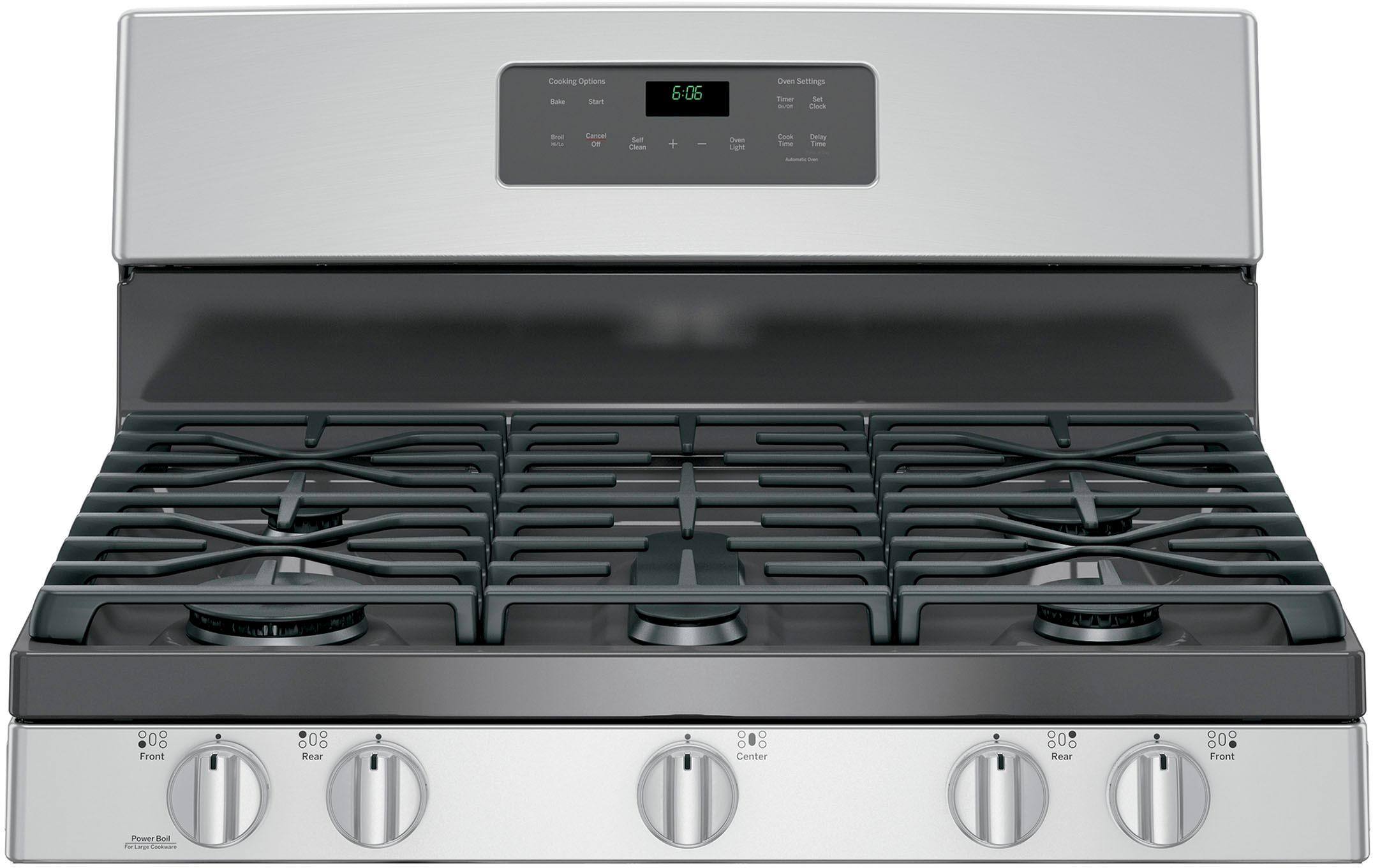 Alt View 1. GE - 5.0 Cu. Ft. Self-Cleaning Freestanding Gas Range.