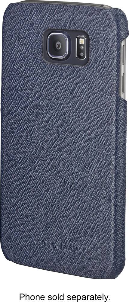 Front. Cole Haan - Cross-Hatch Case for Samsung Galaxy S6 Cell Phones - Marine Blue.