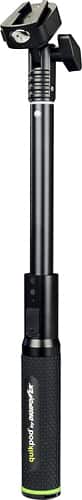 Digipower - Re-Fuel QuickPod Selfie Stick and Portable Charger - Black - Larger Front