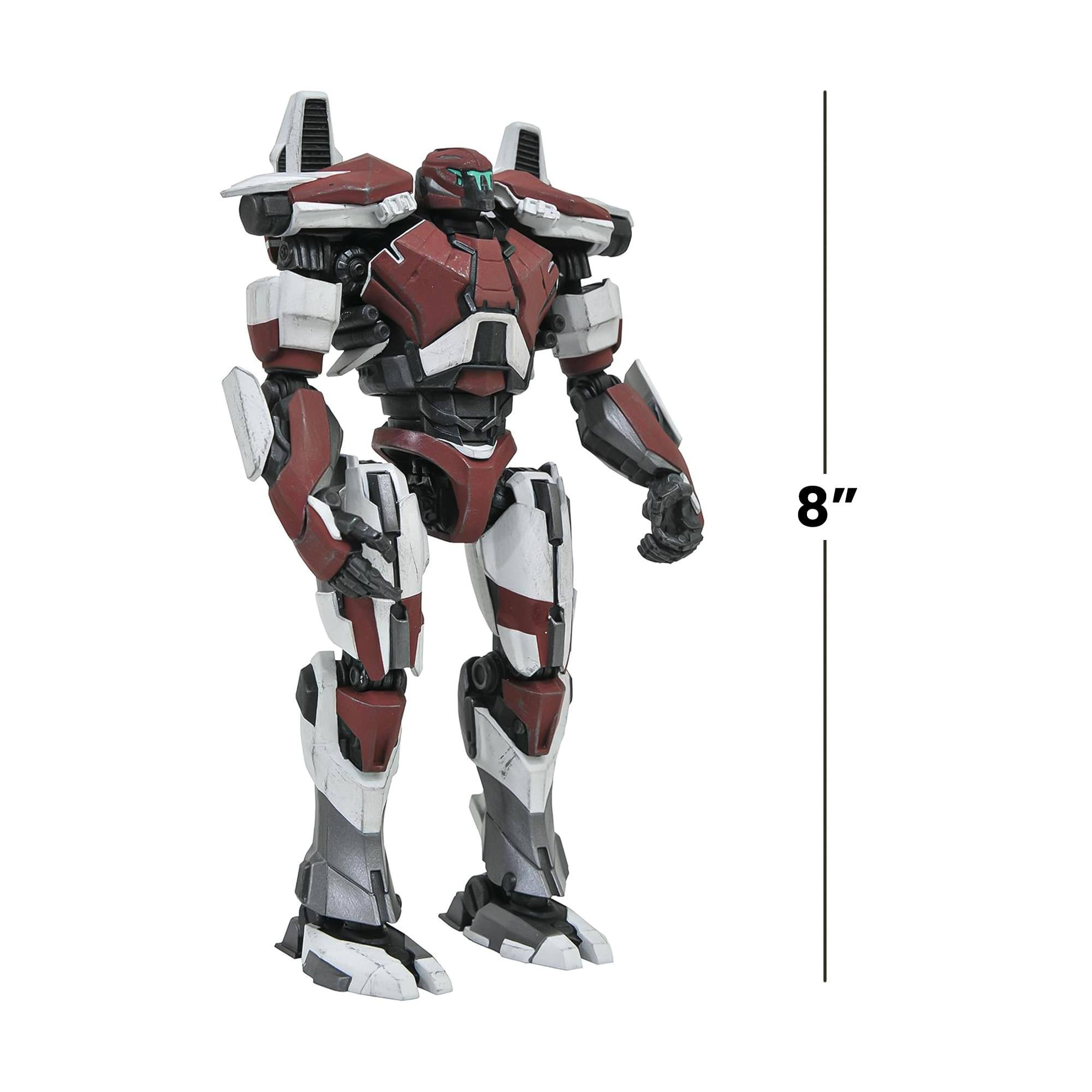 Alt View 3. Pacific Rim - Pacific Rim 2 Deluxe 8 Inch Action Figure | Guardian Bravo - Red.