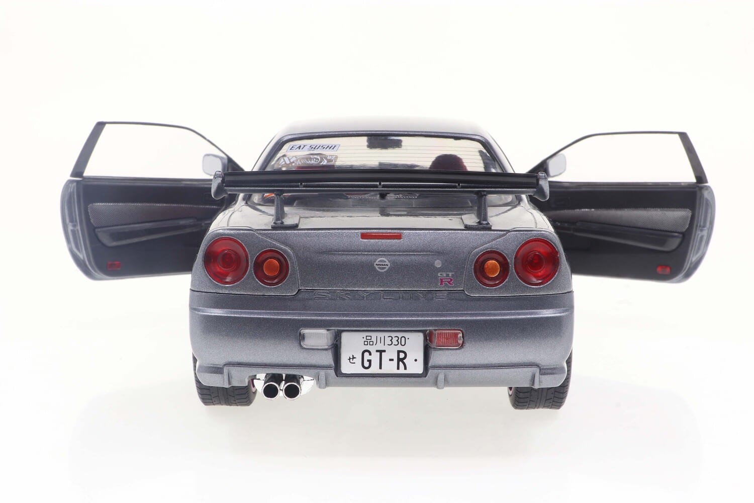 Jada Toys Solido 1:18 Nissan Skyline GT R (R34) Die Cast Car (Grey
