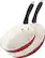 Angle. Cuisinart - 2-Piece Skillet Set - Red.