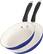 Angle. Cuisinart - 2-Piece Skillet Set - Blue.