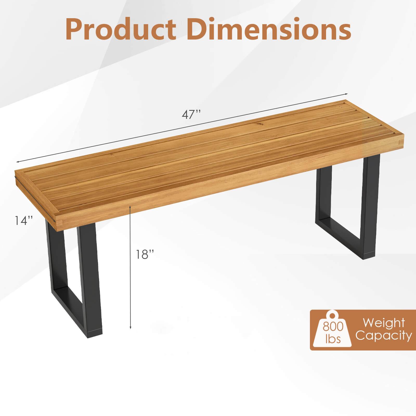 Product Dimensions

47" x 14" x 18"

Weight Capacity: 800 lbs