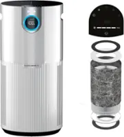 Shark  - Refurbished Air Purifier MAX with Anti-Allergen Nanoseal and HEPA Air Filter Technology - White - Front_Zoom