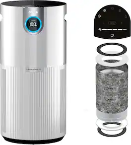 Shark - Refurbished Air Purifier MAX with Anti-Allergen Nanoseal and HEPA Air Filter Technology - White