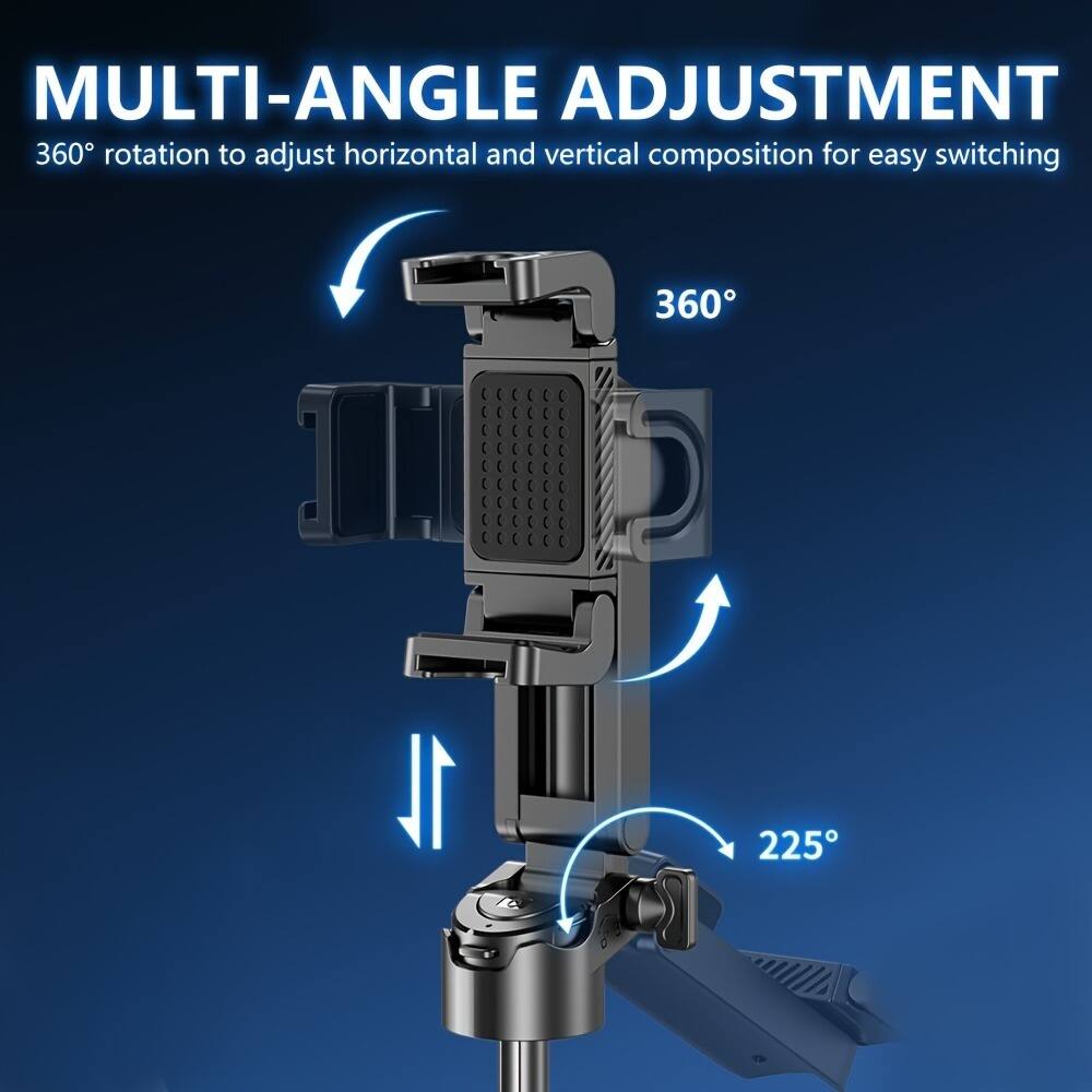 MULTI-ANGLE ADJUSTMENT  
360° rotation to adjust horizontal and vertical composition for easy switching