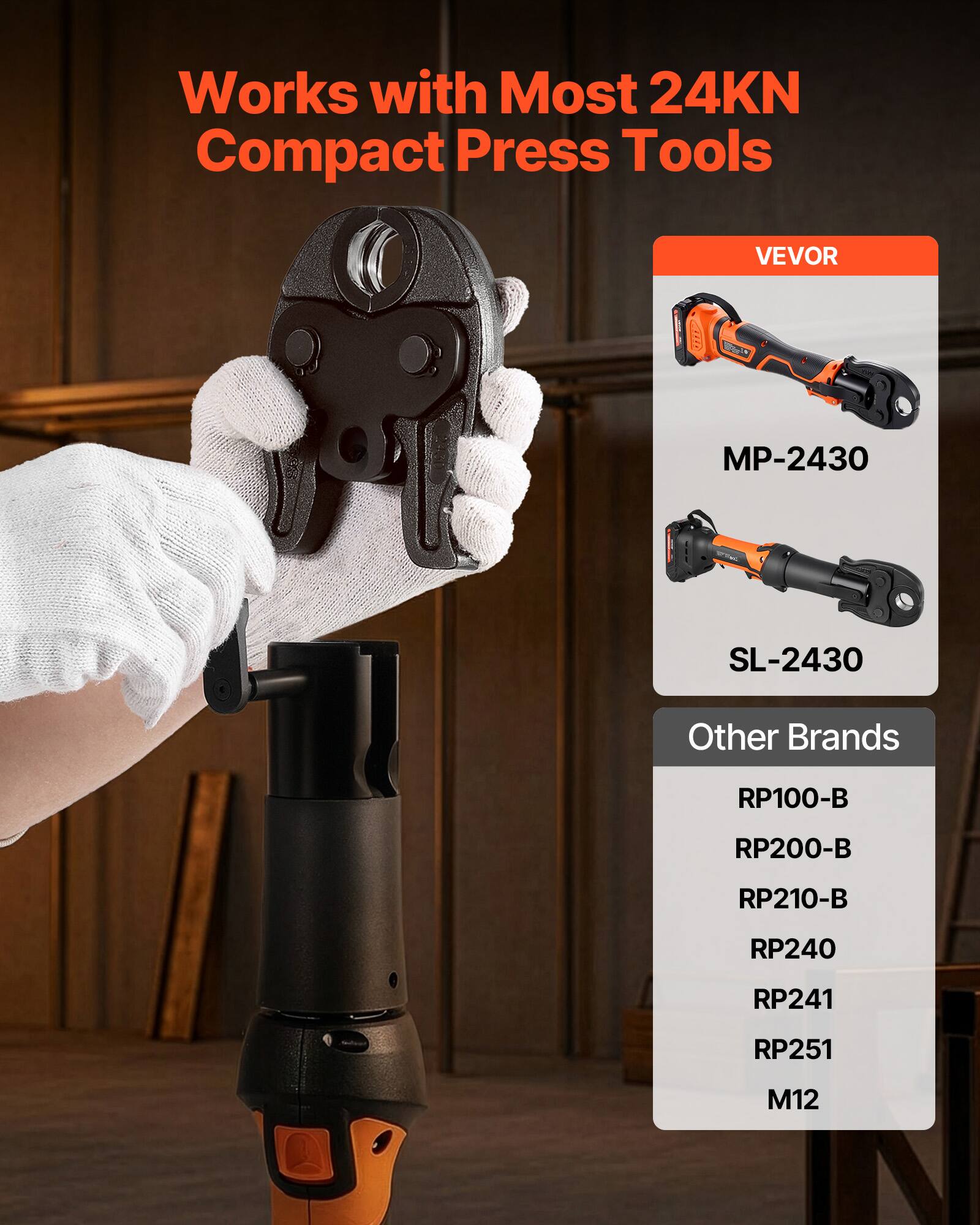 Works with Most 24KN Compact Press Tools

VEVOR
- MP-2430
- SL-2430

Other Brands
- RP100-B
- RP200-B
- RP210-B
- RP240
- RP241
- RP251
- M12