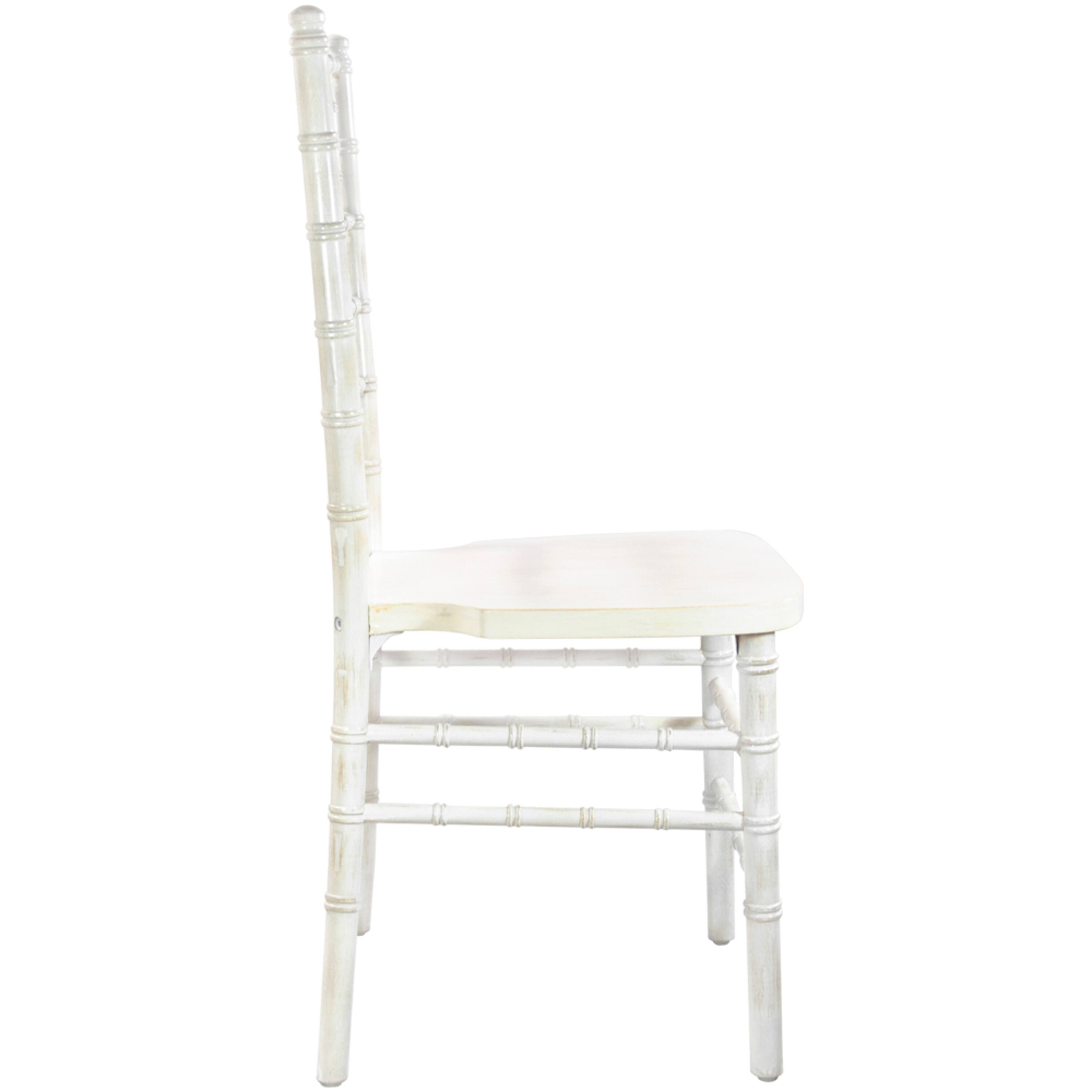 Alt View 2. Emma + Oliver - Wood Chiavari Chair - Lime Wash.