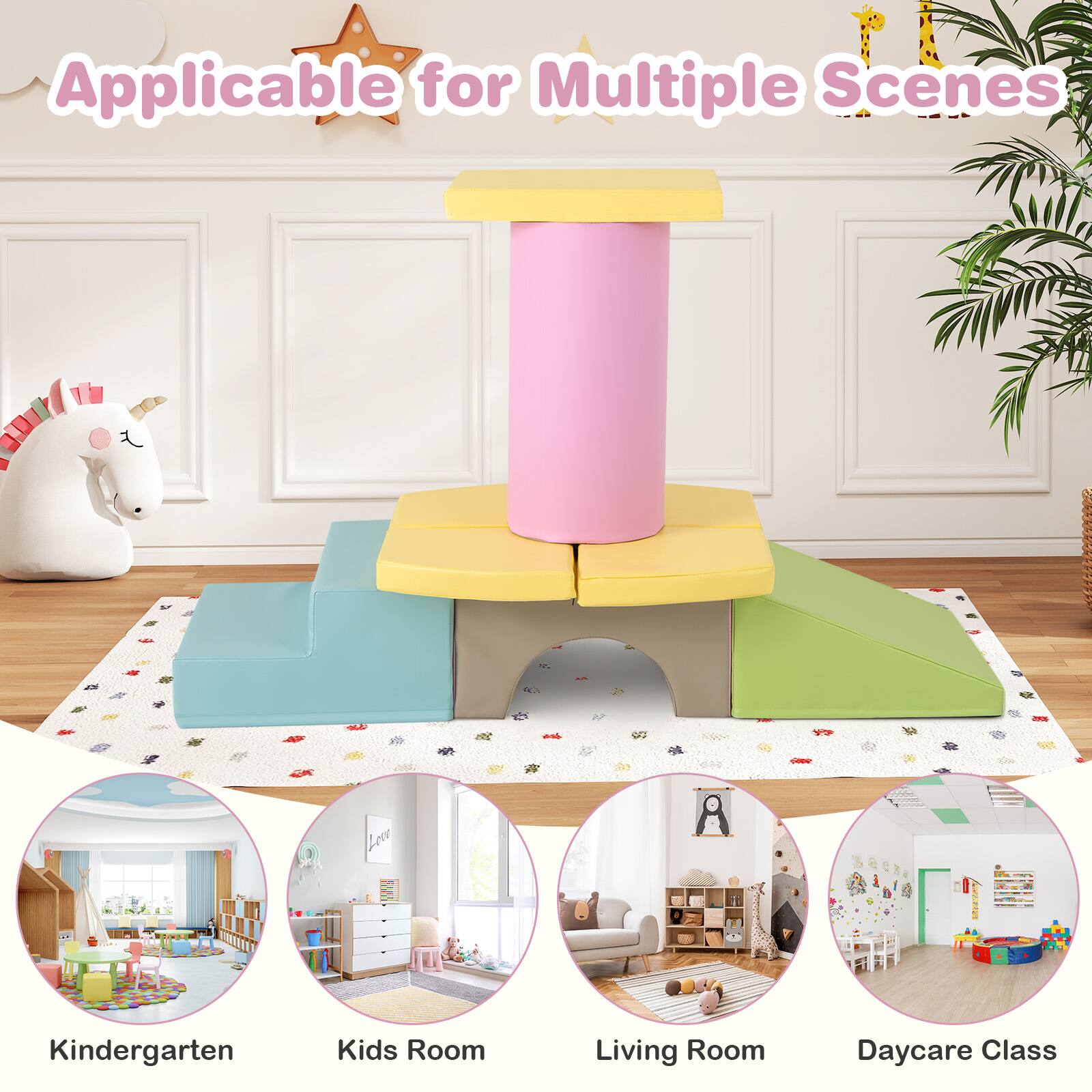 Applicable for Multiple Scenes

Kindergarten  
Kids Room  
Living Room  
Daycare Class