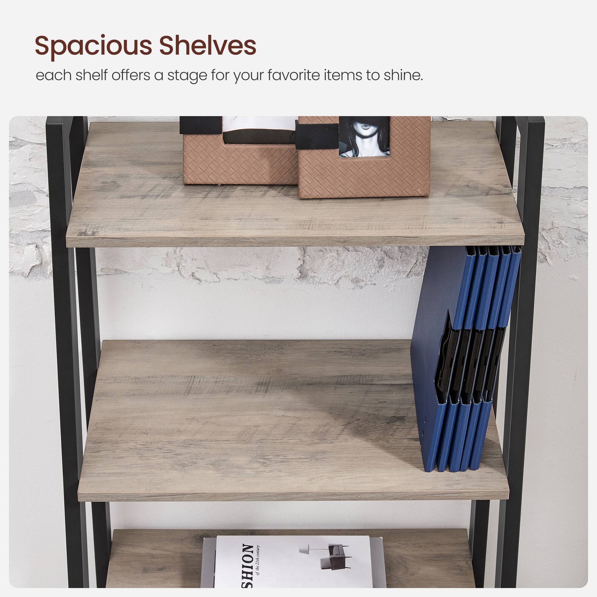 Spacious Shelves  
each shelf offers a stage for your favorite items to shine.