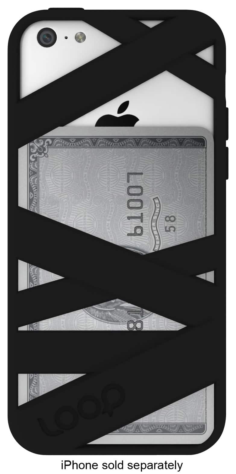 Front. Loop - Mummy Case for Apple® iPhone® 5c - Black.