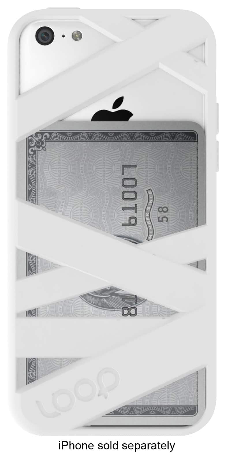 Front. Loop - Mummy Case for Apple® iPhone® 5c - White.